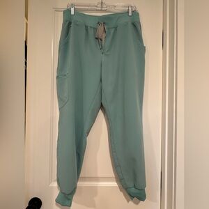 Figs Seaglass Blue Zamora Scrub Bottoms in L/P